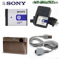 Phù Hợp Pin Máy Ảnh sony dsc-t90 t200 dsc-tx1 + Bộ Sạc + Cáp Dữ Liệu