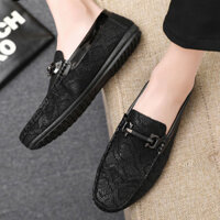 Phù Hợp Với Giày Lười Độc Đáo Nam Giày Đậu Hà Lan Phong Cách Mới Xã Hội Slip-On 2022 Nam Phiên Bản Hàn Quốc Hợp Thời Trang Giày Nam