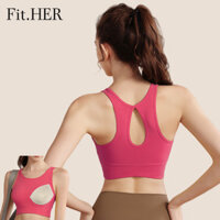 Phù Hợp Với HER Áo Ngực Thể Thao Một Mảnh Cường Độ Cao Chống Sốc Yoga Áo Ngực Tập Hợp Giọt Nước Trở Lại Làm Đẹp Chạy Bộ Thể Dục Xe Tăng Top Nữ