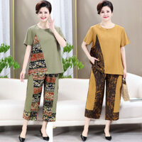 Phù Hợp Với Mỏng Hơn Nhìn 2.8 Thường Ngày Kích Thước Cực Lớn Mẹ Hai Mảnh Phù Hợp Với Nữ Rời Bao Da Thịt Người Cao Tuổi Trung Niên Plus Béo