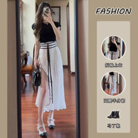 Phù Hợp Với Nữ Mùa Hè 2024 Nguyên Chất Desire Phong Cách Hot Girl Cao Cấp Cảm Giác Áo Thun Ngắn Tay Top Cao Cấp Ôm Hơn Nhìn Chấm Bi Váy 25.1.4