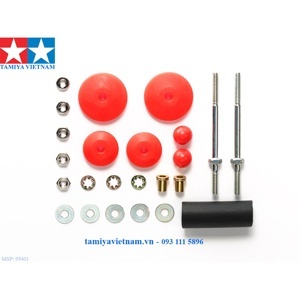 Phụ kiện 95401 MINI 4WD LD Stab.Head Set 11&15mm Red1 Tamiya
