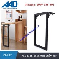 Phụ kiện bàn quầy bar gấp, chân bàn gấp tủ PK847 giá rẻ