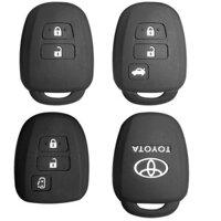 Phụ Kiện Bảo Vệ Dành Cho Xe Toyota Sienta Vios Yaris Ativ Camry Prius 2014-2020 Tràng Hoa RAV4 Toyota Sienta Silicon Chìa Khóa Bao Đựng Nắp