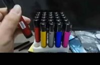 Phụ kiện Bật lửa khò chống gió vỏ kim loại Hình Bút, nạp được g.as khi hết [ 1 Cái ]