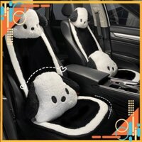 Phụ kiện  Bộ Tựa Trên Xe Ô Tô Cún PaCha Dễ Thương - Tựa cổ Trên xe Hơi,Gối cổ ô tô , Tựa eo ô tô Cún con