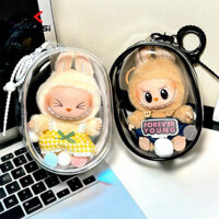 Phụ kiện búp bê Sk Bao bì túi trong suốt Labubububu V2 Ngồi Series 13-15cm Đi bộ cho bé Túi tròn nhỏ Túi đựng búp bê bông Túi đựng đồ