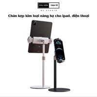 Phụ kiện chân kẹp ipad, điện thoại chất liệu thép nâng hạ chiều cao