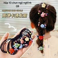 Phụ kiện cho bé DGS22-021 Hộp chun 10 chi tiết đen icon