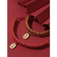 Phụ kiện cho mèo, vòng cổ cho thú cưng, vòng cổ cho chó, vòng cổ cho mèo, khăn quàng đỏ dệt thủ công, chuông may mắn im lặng