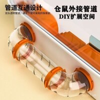 Phụ kiện chuồng hamster ống thẳng, ống uốn, ống ngoài phòng tắm, đường hầm DIY, phụ kiện chuồng hamster