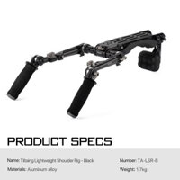 Phụ kiện chụp TILTA Máy ảnh giàn khoan vai nhẹ tương thích với Sony Canon cho BMPCC cho Nikon Unique Manfrotto / ARCA Baseplate TA-LSR-B