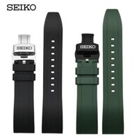 Phụ Kiện Chuyên Dụng Cho Xe Đạp Seiko No... Dây Đeo Đồng Hồ 5 Bằng Cao Su Silicone Khóa Kim Loại 20mm 22mm Thoáng Khí Thời Trang Cho Nam