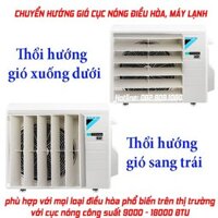 Phụ kiện chuyển hướng gió dàn nóng điều hòa. Mặt nạ đổi hướng gió cục nóng máy lạnh (nhựa cao cấp)