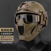 [Phụ kiện có sẵn] Mặt nạ bảo hiểm CSFAST phù hợp chiến thuật ngoài trời Mặt nạ sắt Samurai Bộ mô-đun nửa mặt Thiết bị bảo vệ