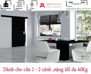 Phụ kiện cửa lùa Hafele 940.60.001 silent 60/A cửa nặng 60kg