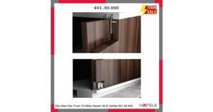 Phụ kiện cửa trượt 2 cánh lọt lòng cho cửa Hafele 401.30.000