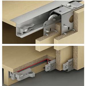 Phụ kiện cửa trượt 2 cánh trùm ngoài Hafele 400.51.400