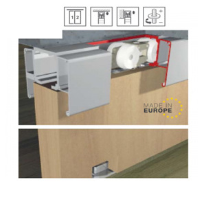 Phụ kiện cửa trượt 250K Hafele 940.42.138