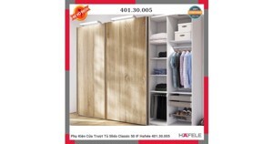 Phụ kiện cửa trượt 3 cánh lọt lòng cho cửa dày Hafele 401.30.005
