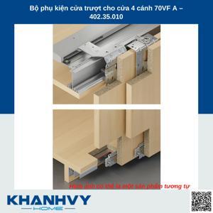 Phụ kiện cửa trượt 4 cánh trùm ngoài cho cửa Hafele 402.35.010