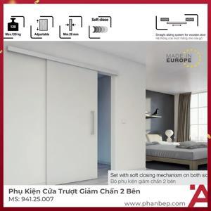 Phụ kiện cửa trượt Classic 120I giảm chấn 2 bên Hafele 941.25.007
