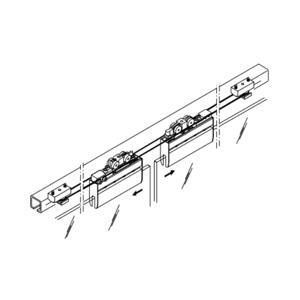 Phụ Kiện Cửa Trượt Kính Đồng Bộ Hafele 940.44.003