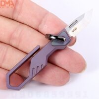 Phụ kiện dã ngoại,dụng cụ phượt dao EDC Ti (M-390) vuông