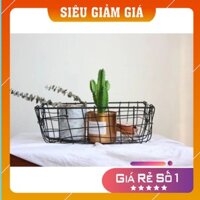 {PHỤ KIỆN DECOR} Rổ sắt phụ kiện chụp ảnh sản phẩm 32x20x11cm