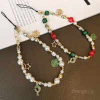 Phụ Kiện Điện Thoại Di Động Vòng Tay Đính Tay Nữ ins Thời Trang Tươi Điện Thoại Di Động Chống Mất Dây Đựng Thẻ Máy Ảnh Dây Chống Sốc Cổ Tay Ngắn Điện Thoại Di Động Phụ Kiện Đa Năng