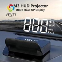 Phụ kiện đồng hồ tốc độ ô tô APVTI, Đồng hồ đo thông minh OBD2 Màn hình hiển thị đầu lên, Khả năng tương thích đa năng Màn hình máy chiếu HUD kỹ thuật số đa năng Phụ kiện điện tử ô tô