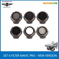 Phụ kiện flycam DJI mavic pro platium - Combo set 6 kính filter lens Mavic pro - Phiên bản mới pro