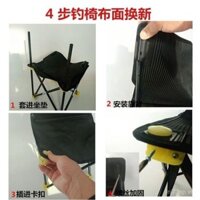 Phụ kiện ghế gấp ngoài trời, ghế tựa vải di động, ghế câu cá, ghế ngồi nằm, ghế thư giãn, đệm vải Maza