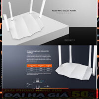 PHỤ KIỆN GIÁ RẺ ✅ Bộ Thiết Bị Phát Wifi Tenda AC5 v3 AC1200M Băng Tần Kép 2.4G (300Mbps) và 5G (867Mbps) - Hàng chính hã