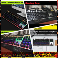 PHỤ KIỆN GIÁ RẺ ✅ Sở Hữu Bàn Phím Cơ Zero E-Sports Gaming Gear TKL 87 / Fullsize 104 phím LED Rainbow, Blue Switch: Tạo