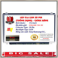 PHỤ KIỆN GIÁ TẠI KHO ▄ Màn hình Laptop 15.6 inch LED Mỏng SLIM - 30 pin (1366x768 HD / 1920x1080 Full HD) Thay Thế Cho D