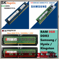 PHỤ KIỆN GIÁ TẠI KHO ▄ Ram Samsung Hynix Kingston 8GB DDR3 Bus 1600MHz PC3L - 12800 1.35V Dùng Cho PC Desktop