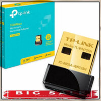 PHỤ KIỆN GIÁ TẠI KHO ▄ Usb wifi Tp-link WN725N Nano Chuẩn N Tốc Độ 150Mbps - bộ chuyển đổi usb thu bắt sóng wifi cho pc