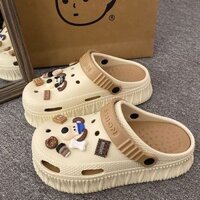 Phụ kiện giày hoạt hình Crocs chú chó con dễ thương có thể tháo rời