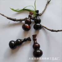 Phụ kiện gỗ hồng sắc, móc khóa treo xe bằng gỗ, mặt dây chuyền trang trí, thủ công gourd bằng gỗ đàn hương tím