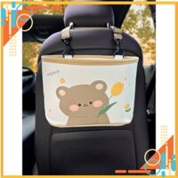 Phụ kiện  Hộp đựng đồ trên xe ô tô Hình Gấu Thỏ 2024 , Hộp đựng đồ treo ghế , treo xe tiện ích