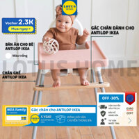 [PHỤ KIỆN IKEA ANTILOP] Gác chân ghế ăn dặm chất liệu gỗ tự nhiên, bàn ăn, chân sắt 73cm phụ kiện IKEA ANTILOP