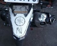 Phụ kiện inox xe Nouvo SX_Đuôi dè sau mạ crom