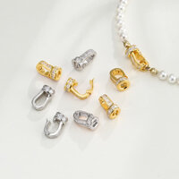 Phụ kiện khóa Vòng cổ tự làm giá đỡ trong suốt phụ kiện khóa Vòng cổ ngọc bích ngọc bích/vòng tay khóa móc thủ công