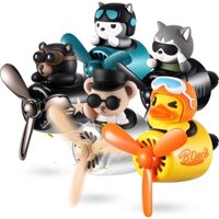 Phụ Kiện Khuếch Tán Nước Hoa Gắn Lỗ Thông Gió Xe Hơi Thiết Kế Hình Gấu Phi Công Xoay Được Tiện Lợi