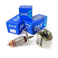 Phụ kiện lắp ráp máy cưa xích điện Dayi cánh quạt Stator 5012 6012 8012 máy cuộn dây gốc khắc phôi cưa xích điện cưa xích mini Máy cưa xích