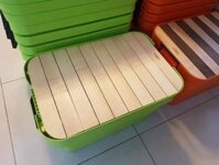 Phụ kiện mặt gỗ xếp gọn đặt trên nắp thùng nhựa 50L