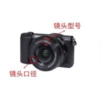 Phụ kiện máy ảnh Sony A6000 A6100 A6300, nắp ống kính + bộ lọc UV + nắp ống kính + nắp hot shoe + miếng đệm mắt