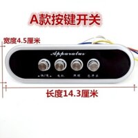 Phụ kiện máy hút mùi kiểu cũ, nút điều khiển đa năng, công tắc bốn phím