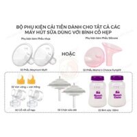 Phụ kiện máy hút sữa Phễu silicon và Phễu nhựa | Tương thích máy hút sữa Medela Sonata, Freestyle Flex, Swing Maxi